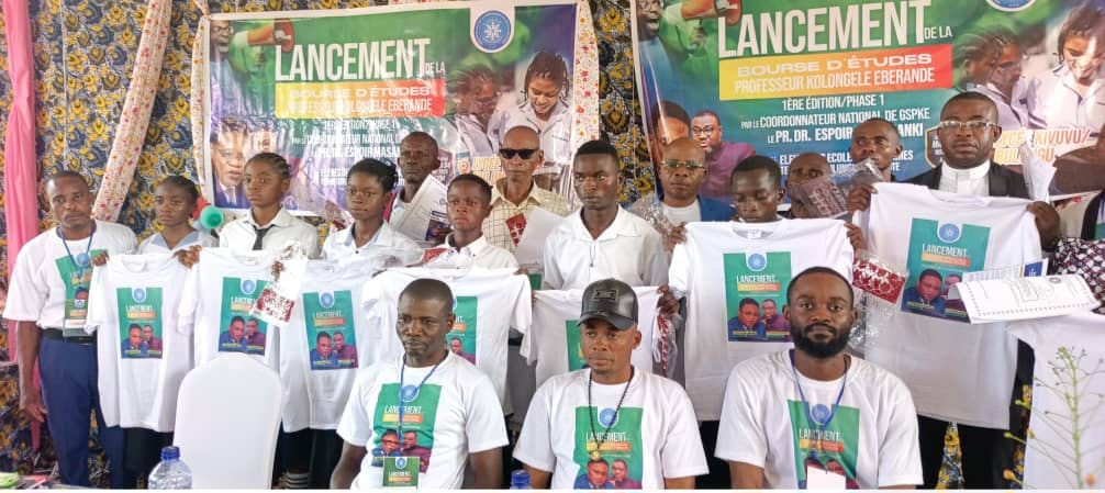 Photo de la cérémonie de lancement de la Bourse Professeur KOLONGELE EBERANDE